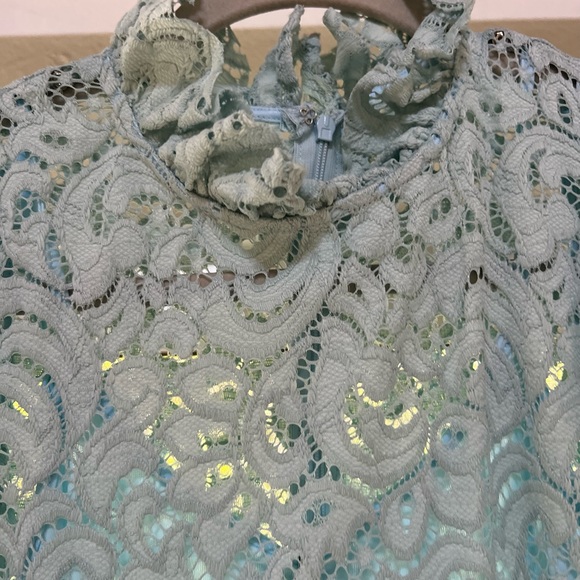 Beautiful Patterned Blue Dress - Picture 3 of 8